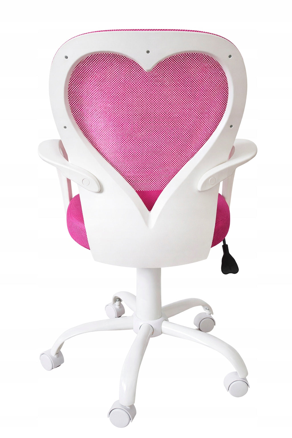 Desk swivel chair for girls cute heart BLAIR Pink