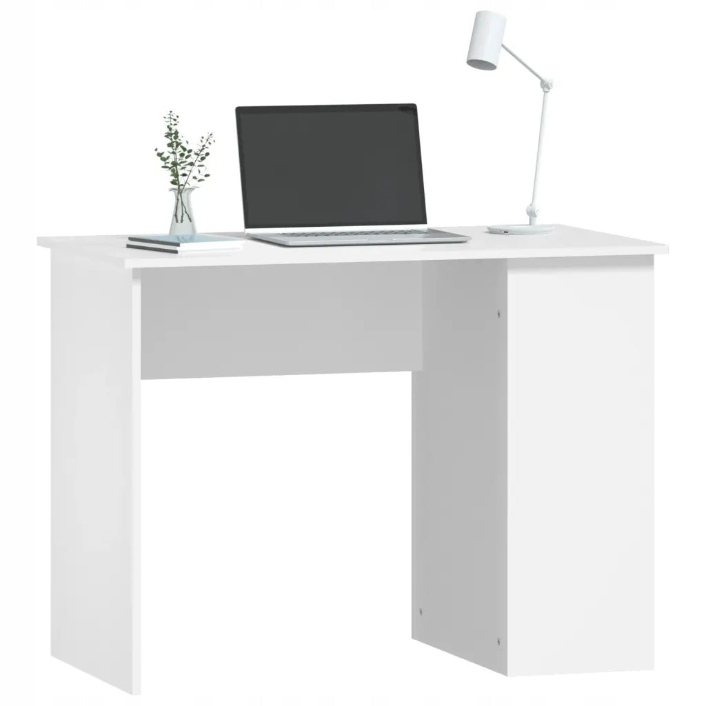 Desk, white, 100x55x75 cm, wood-poch material Brand VidaXL
