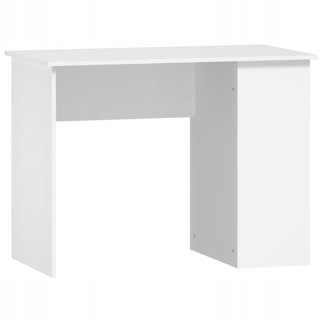 Desk, white, 100x55x75 cm, wood-poch material