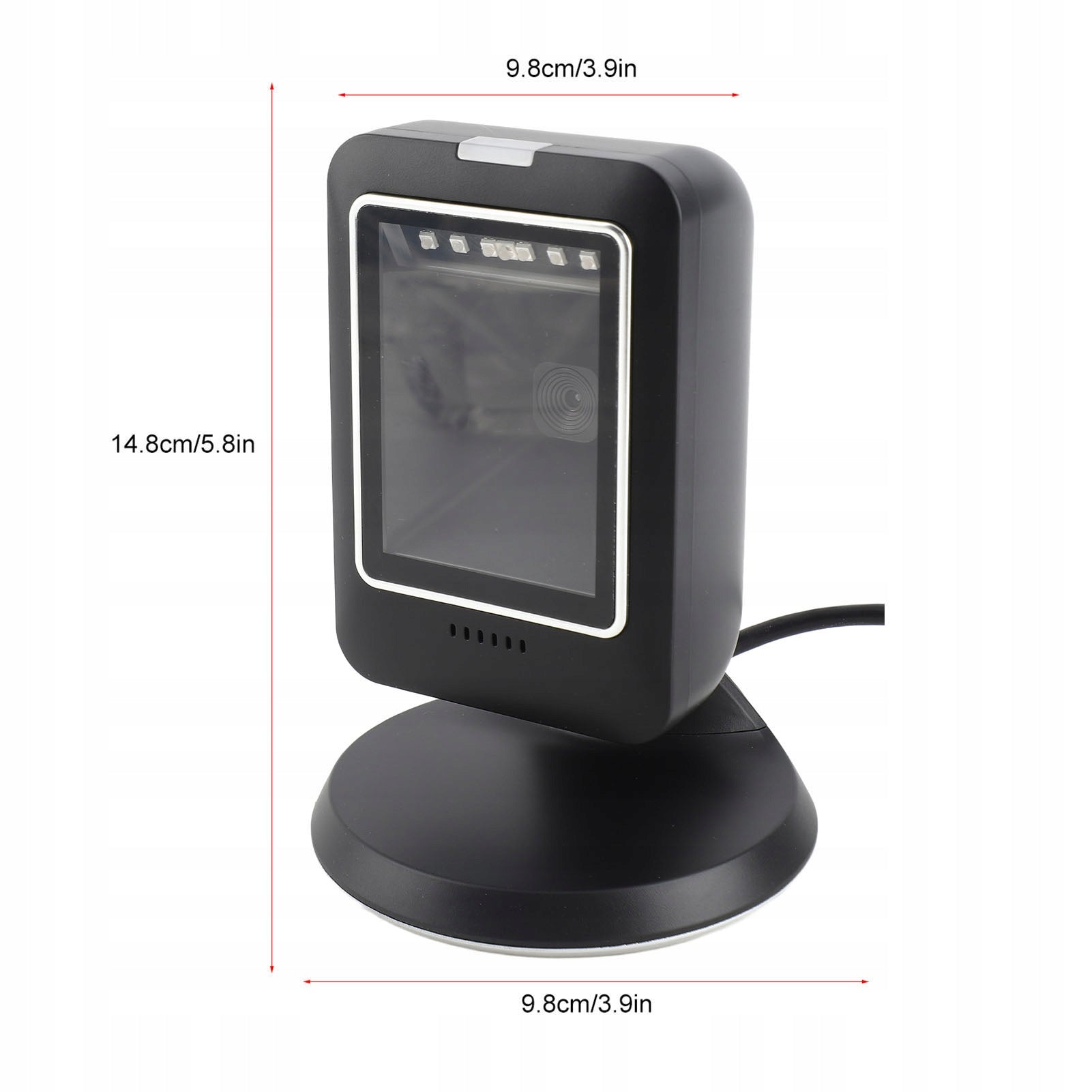 Desktop Barcode Scanner Wide Angle Lens USB P7 Connector