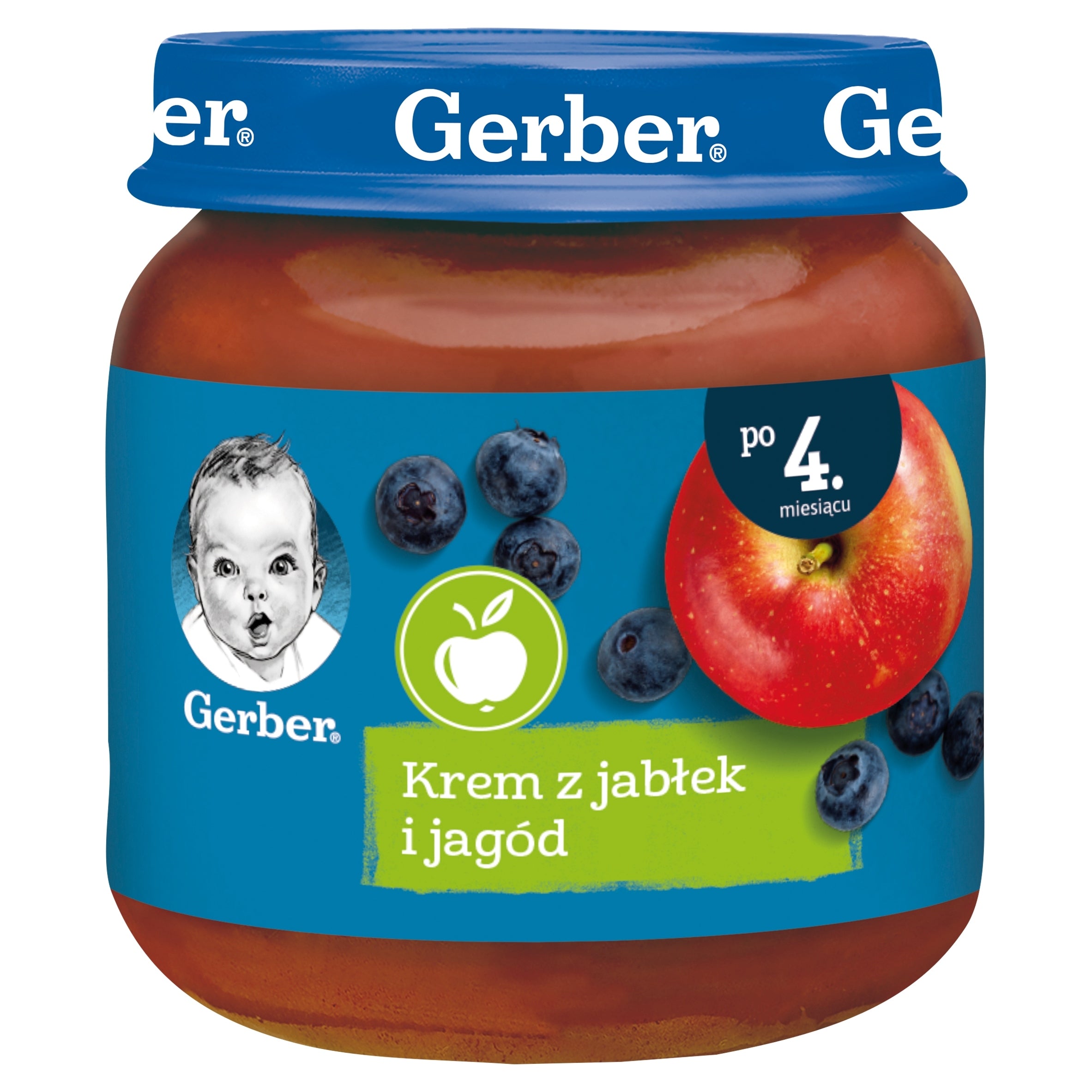 Dessert GERBER CREAM OF APPLES AND BERRIES 6x 125g Medical device no