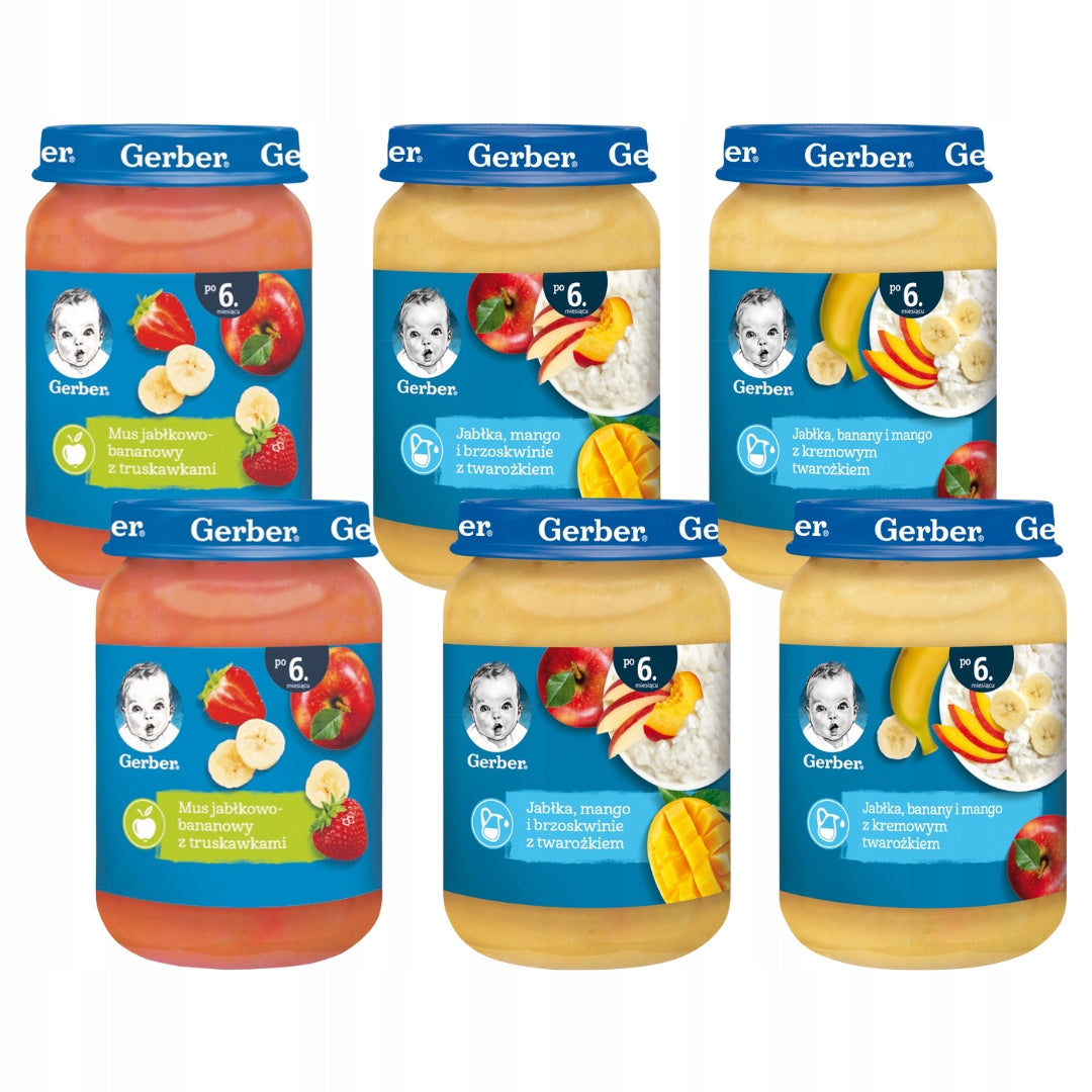 Dessert Gerber mix set for children 6x 190g