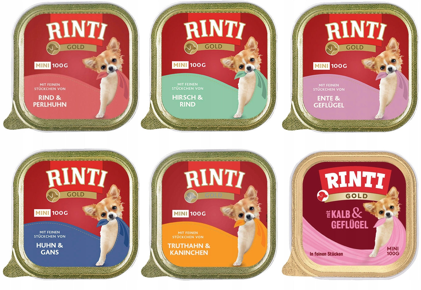 Dessert RINTI MINI GOLD | MIX OF FLAVORS 6 x 100g