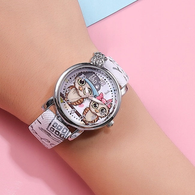 Detské Hodinky Owl - Ružová 1 KP-11301 Brand no brand