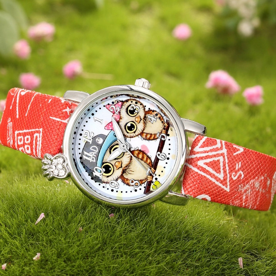Detské Hodinky Owl - Ružová 1 KP-11301 Packaging status original