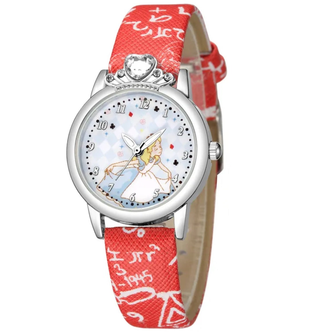 Detské hodinky CU - 33592 Princess - Červená KP-33592