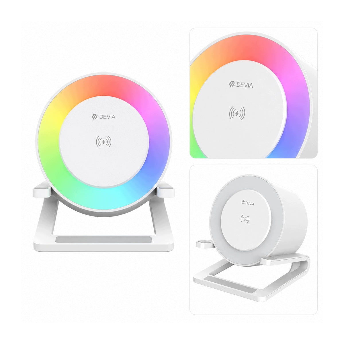 Devia Bluetooth I-M3 speaker with built-in 15W induction charger and lamp Model other