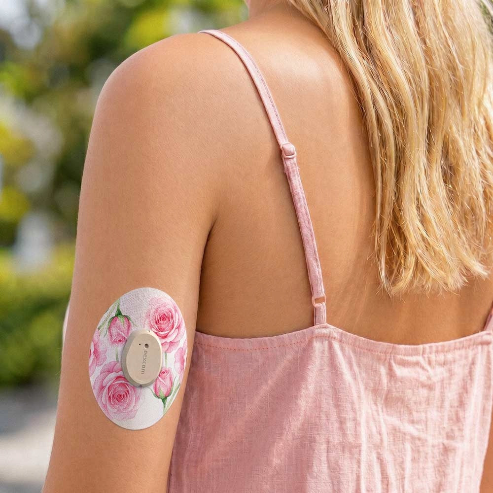Dexcom G7 Dexcom One+ protective patches for sensor Flowers Art 5 pcs. Packaging status original