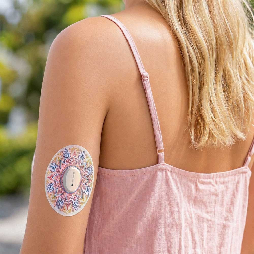Dexcom G7 Dexcom One+ protective patches for sensor Mandala Pastel 5 pcs.