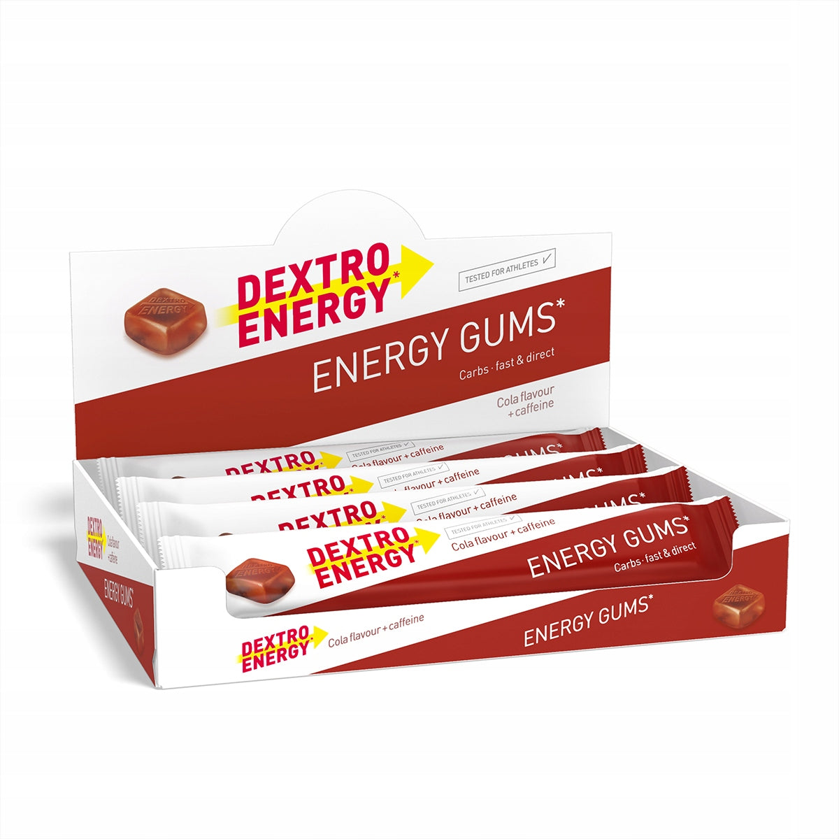 Dextro Energy Gums Cola Energy Gummies with Caffeine Set of 8