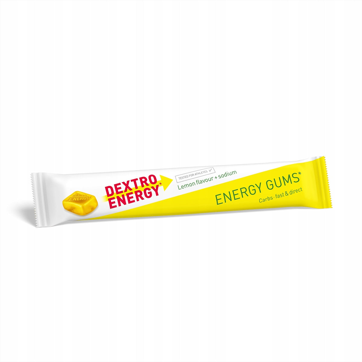 Dextro Energy Gums - lemon energy gummies with sodium 8 Pieces Expiration date at least six months from the date of purchase