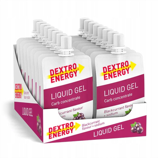 Dextro Energy Liquid Gel Blackcurrant Flavoured Energy Gel with Sodium Packaging status original