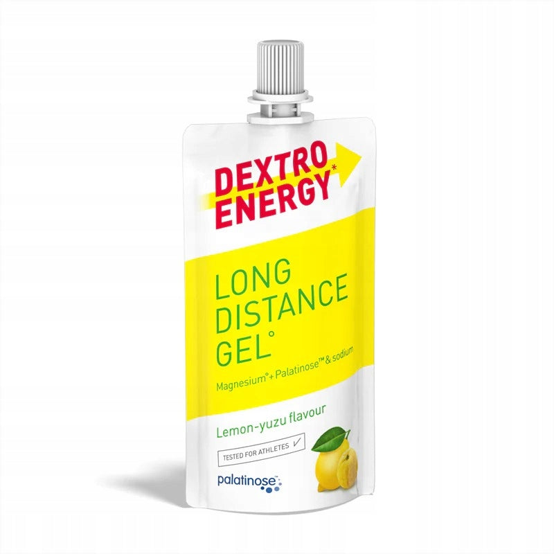 Dextro Energy Long Distance Lemon Flavoured Energy Gel 50ml 12 pcs Packaging status original