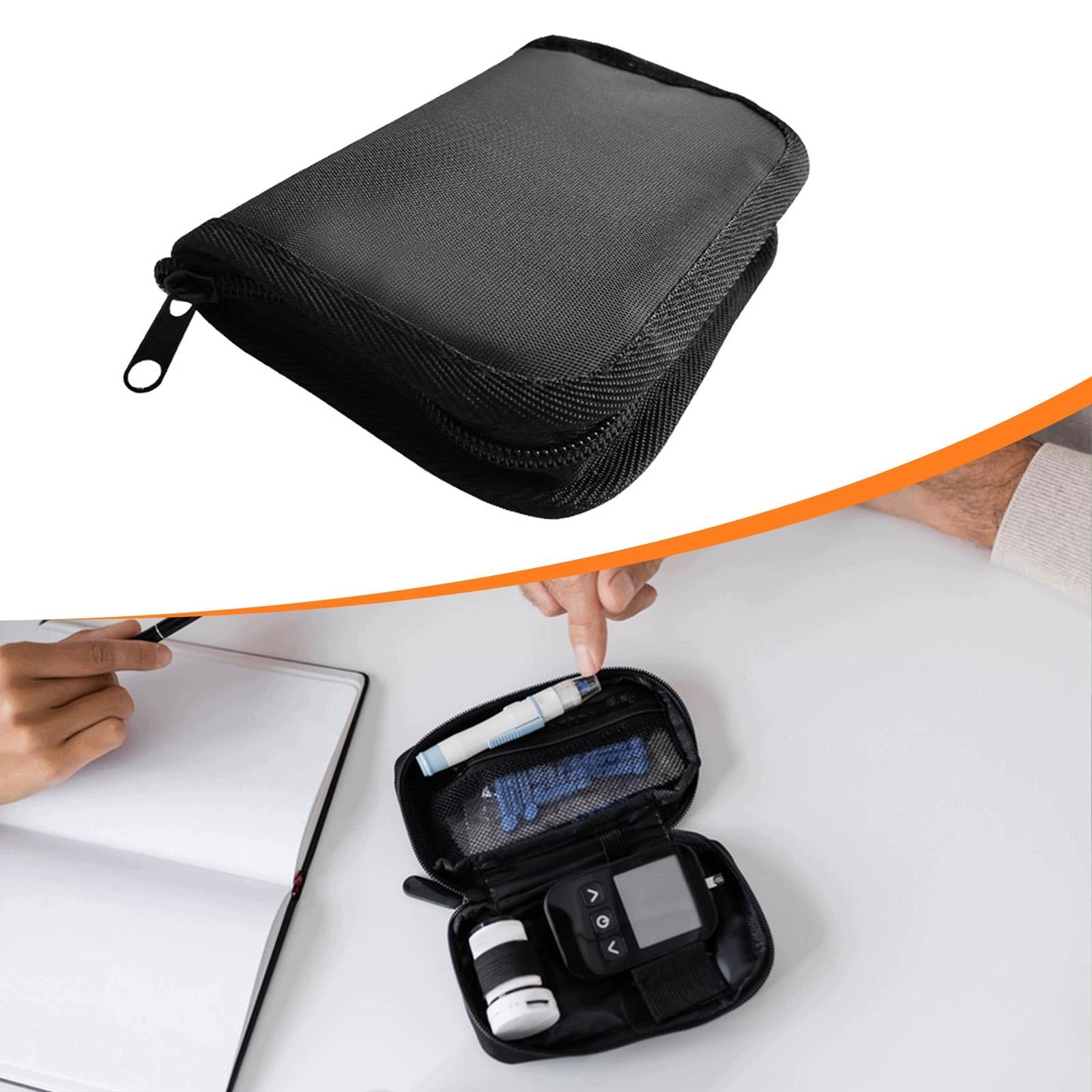 Diabetic Bag Diabetes Travel Case Protective Dustproof Lightweight Glucose