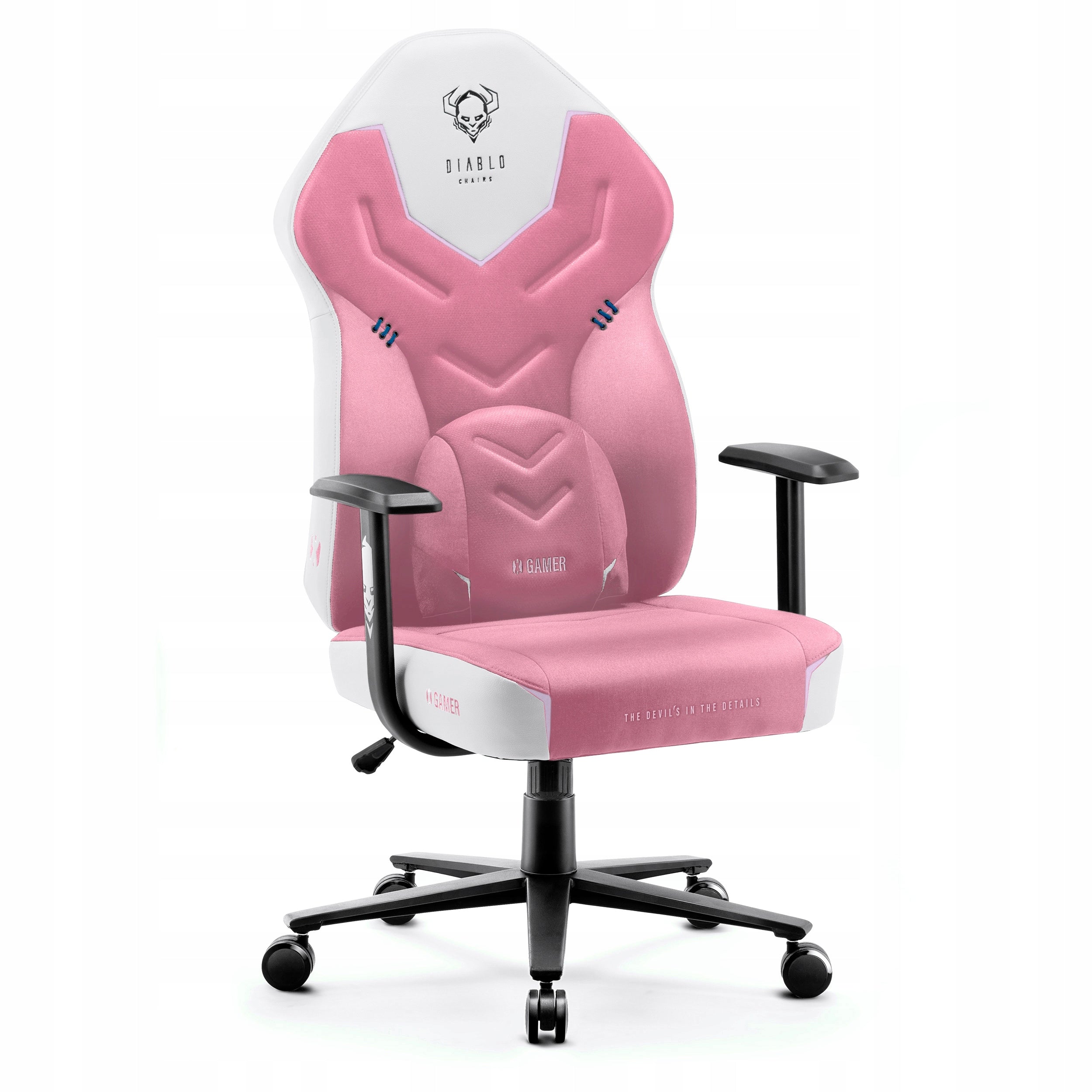 Diablo X-GAMER NORMAL SIZE Marshmallow Pink Gaming Chair (Pink)