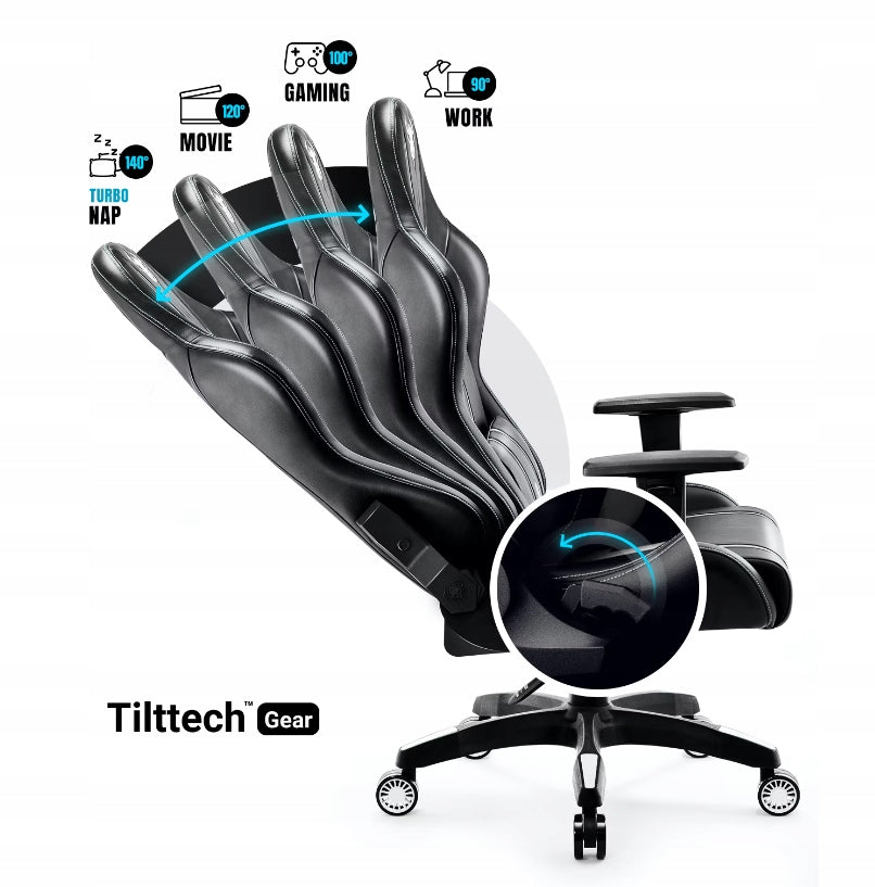 Diablo X-One 2.0 King Size (XL) gaming chair: Black on black Model X-One 2.0