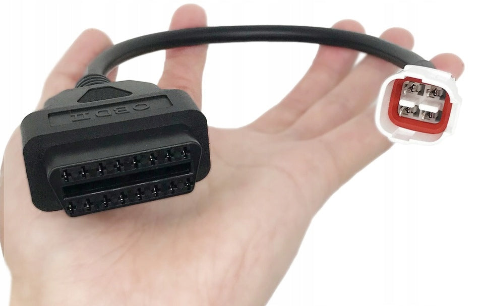 Diagnostic Adapter OBD2 to 4 pin Yamaha Motorcycle Adapter Product weight with unit packaging 0.091 kg