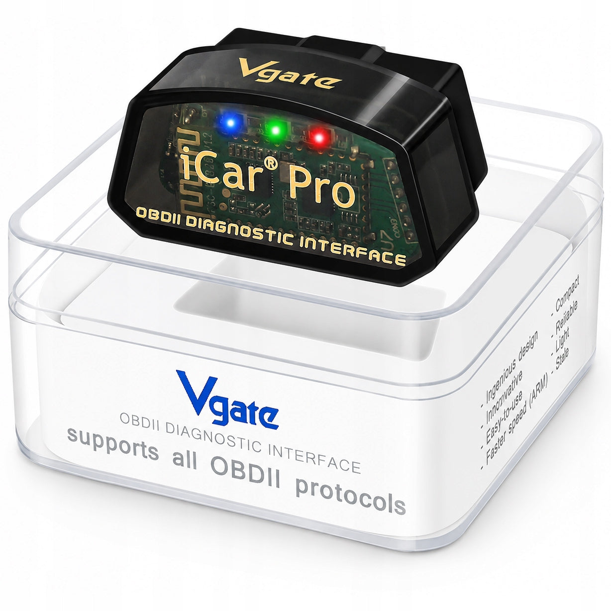 Diagnostic Interface Vgate iCar Pro ELM327 OBD2 Bluetooth iOS Android Brand Agmi
