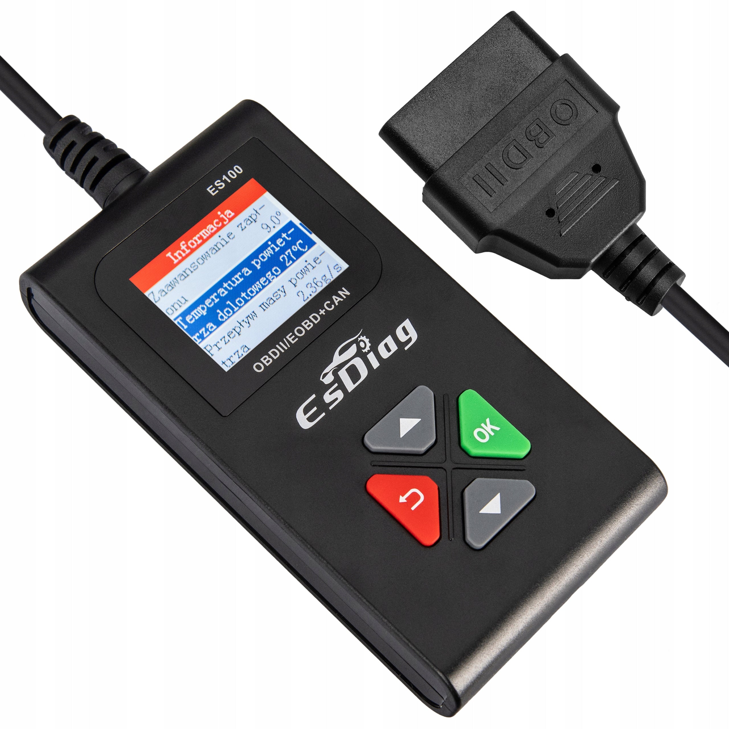 Diagnostic Tester OBD2 Interface Polish ERROR SCANNER Check Engine Brand ESDIAG