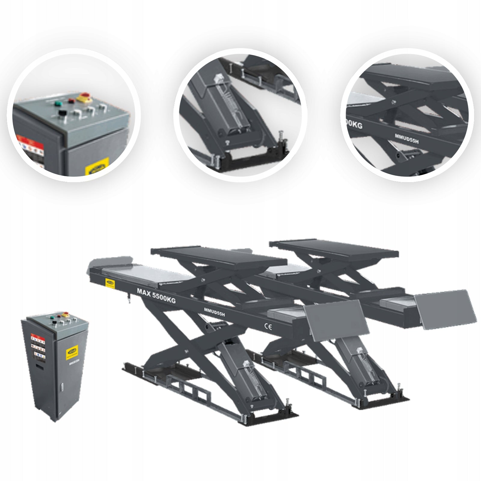Diagnostic scissor lift for geometry 5,5T 400V Superlift 5000SCX
