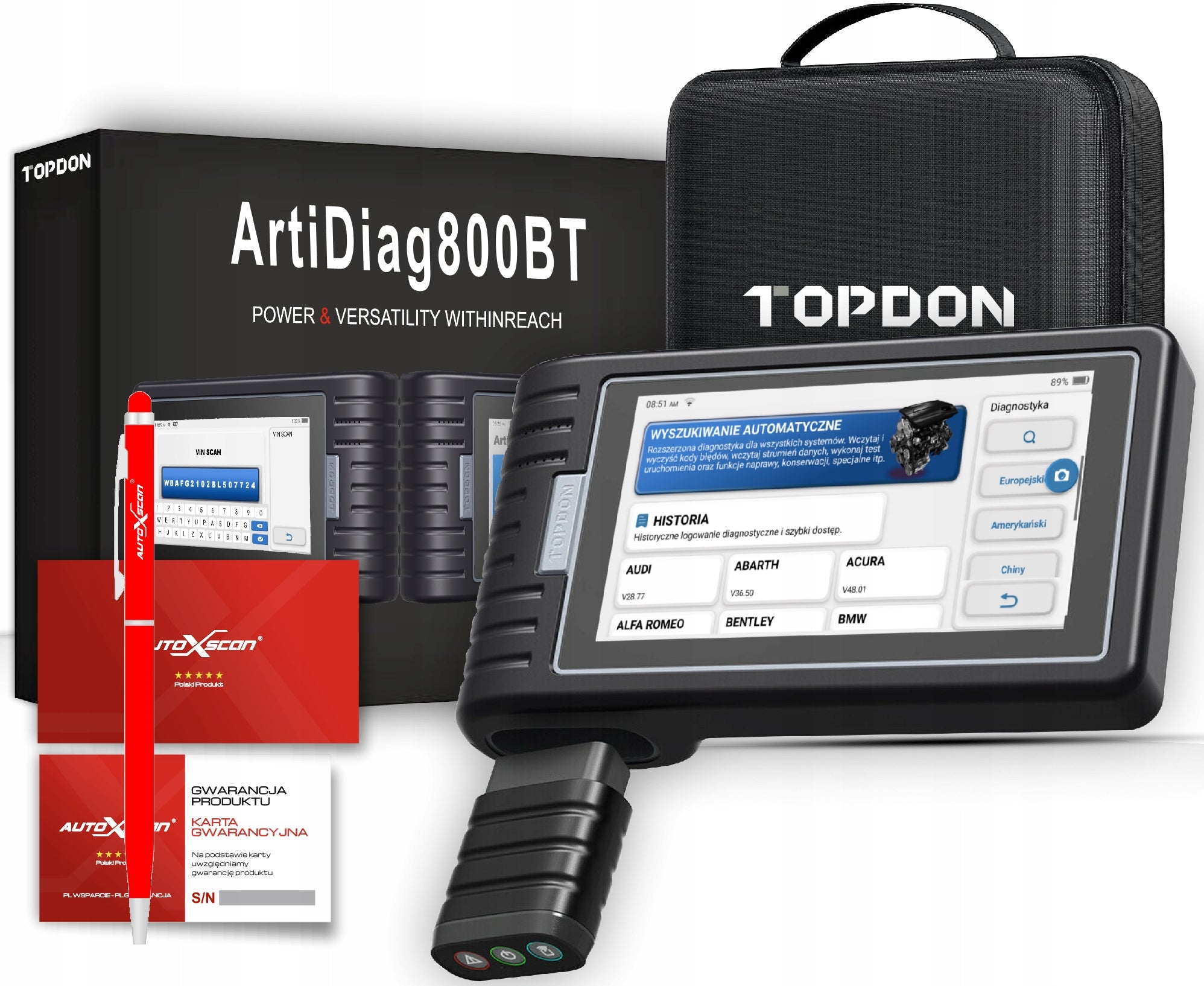 Diagnostic tester TOPDON ArtiDiag800BT Polish