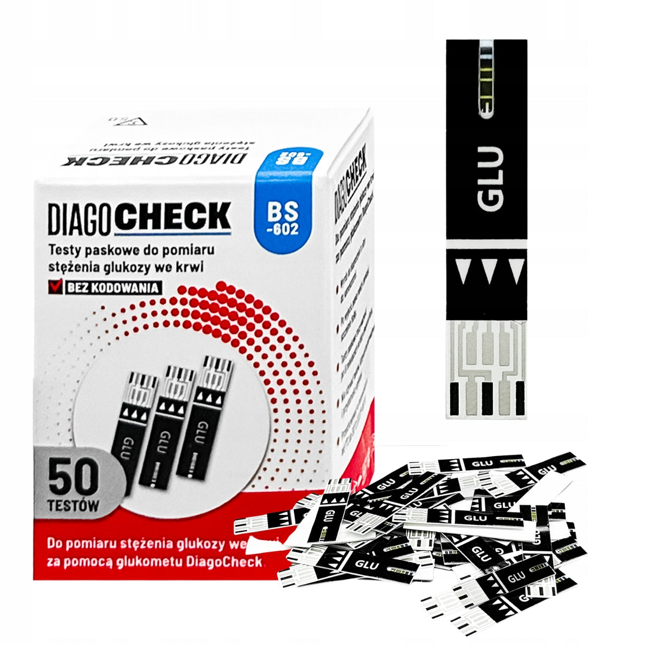 Diagochek glucose meter test strips for glucose determination 50 pieces