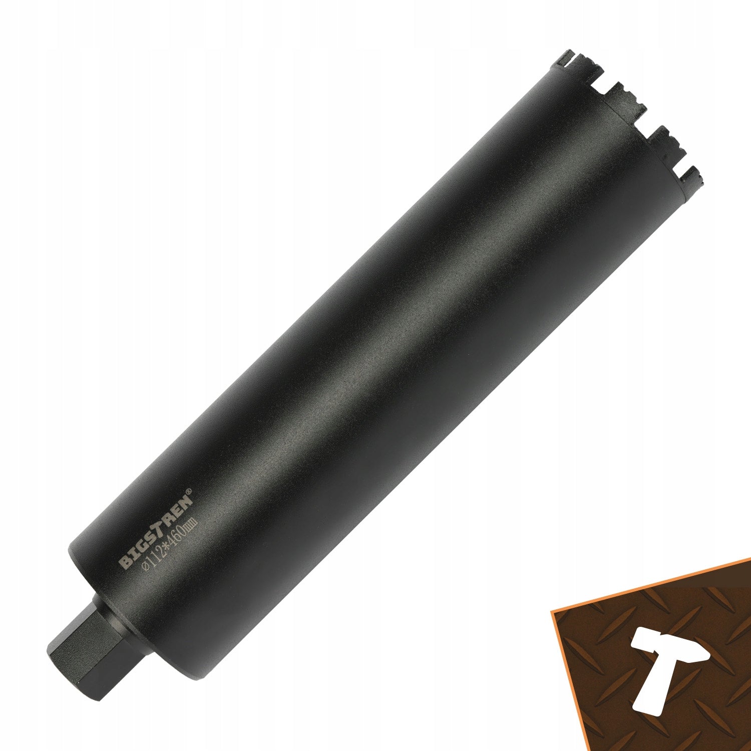 Diamond Crown Drill Bit 112x460 mm Bigstren Hole Saw 1.1/4 UNC Concrete Manufacturer code Wiertło koronowe diamentowe Bigstren 27083