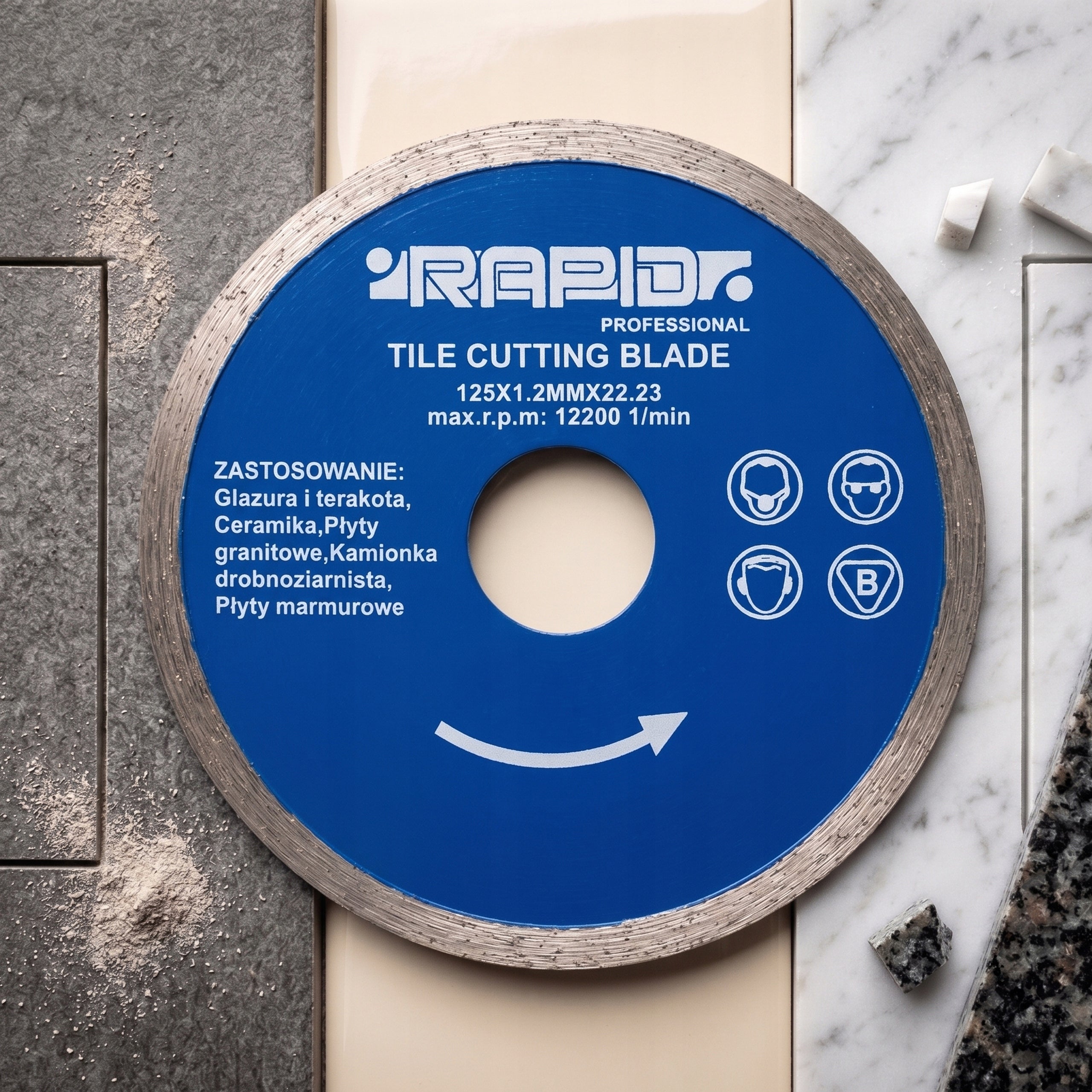 Diamond blade 125 RAPID ceramic stoneware tiles / precision / 1,2 mm / Manufacturer code M08713