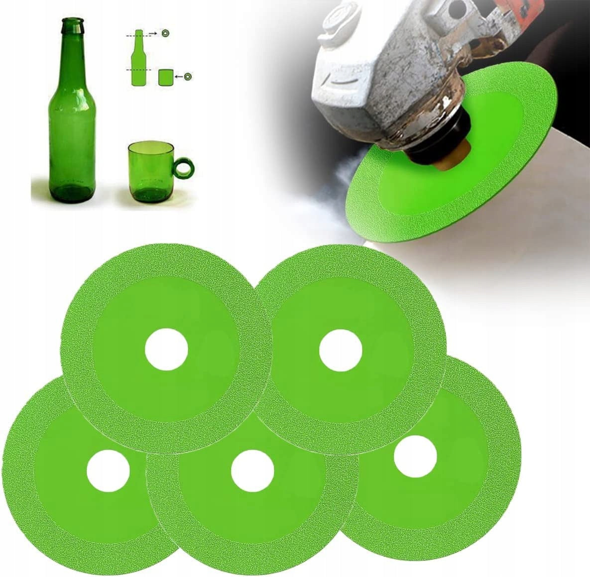 Diamond blade 125 mm for cutting glass stoneware tiles 3 pcs. Manufacturer code 2df897uyy