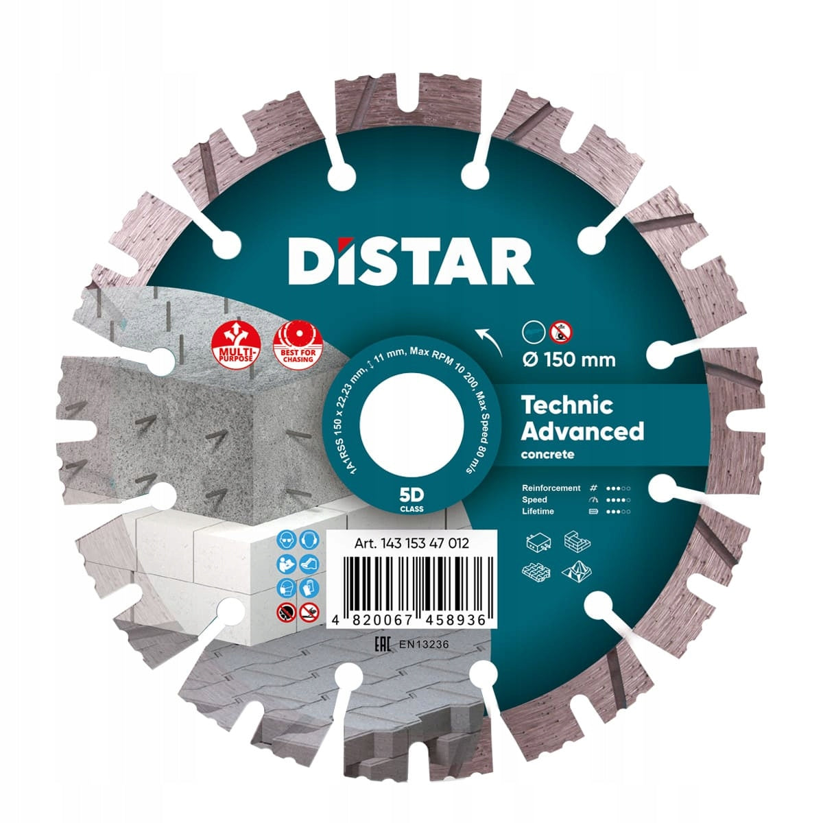 Diamond blade 150mm DISTAR Technic Advanced 14315347012 | Concrete Granite