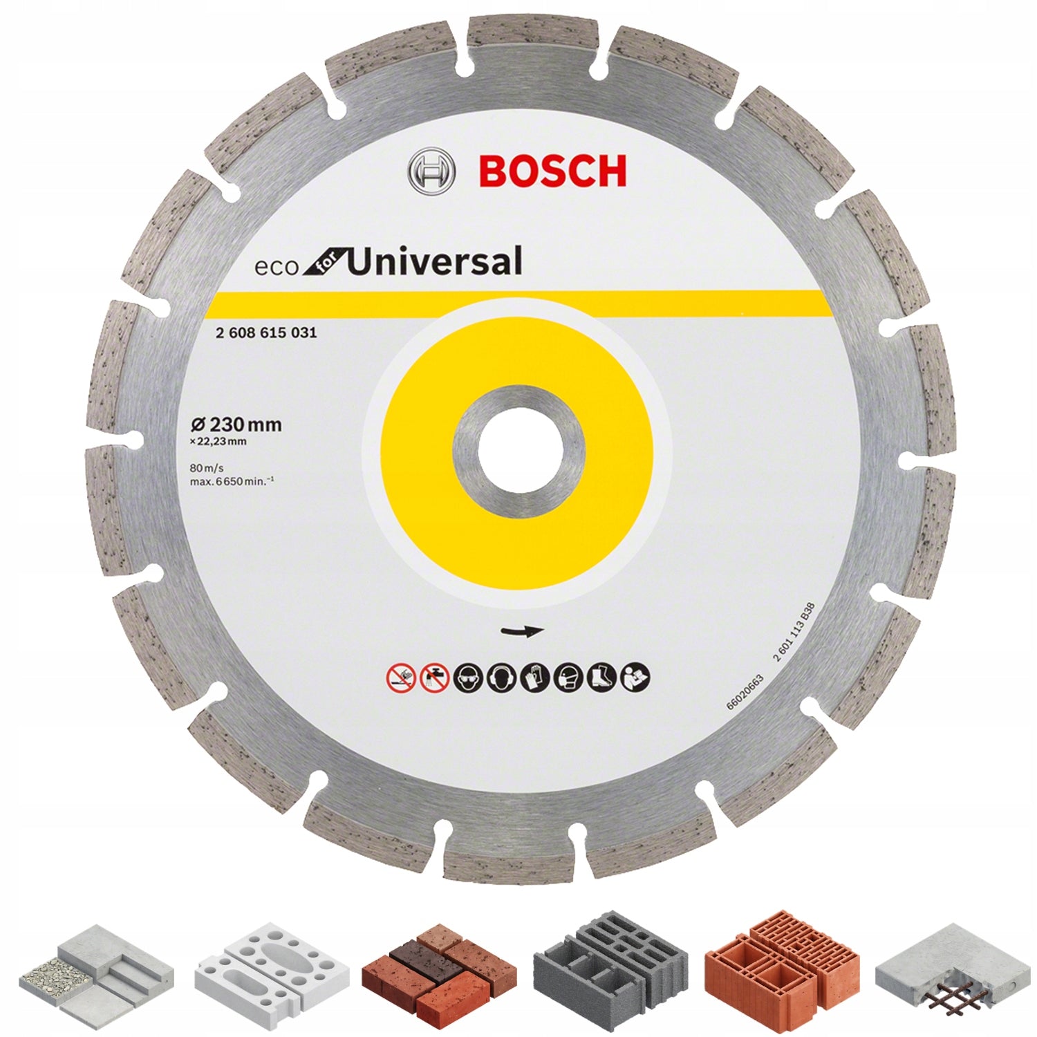 Diamond blade Bosch 230mm Universal Eco