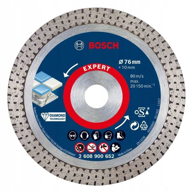 Diamond cutting disc EXPERT HardCeramic Bosch 2608900652
