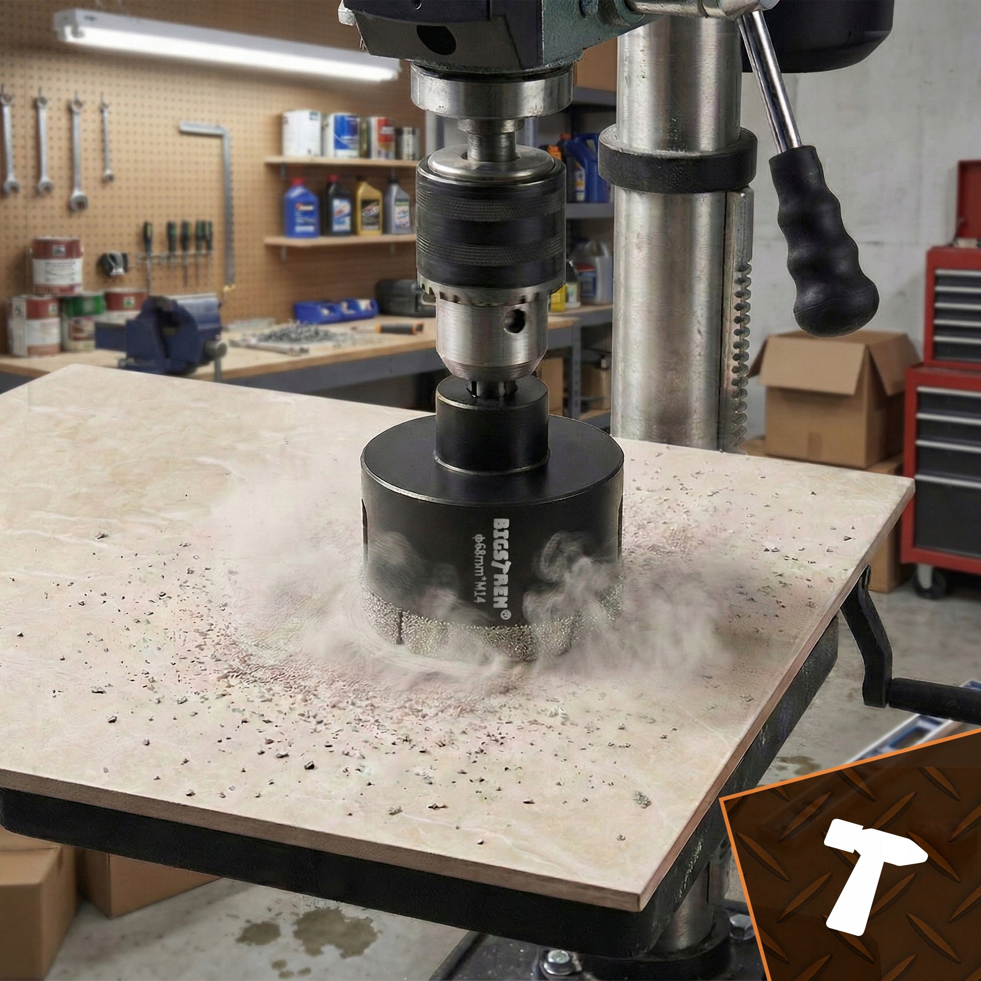 Diamond hole saw BIGSTREN 6-68 mm for concrete stoneware M14 Series Otwornica diamentowa 6- 68 mm Wiertła 13