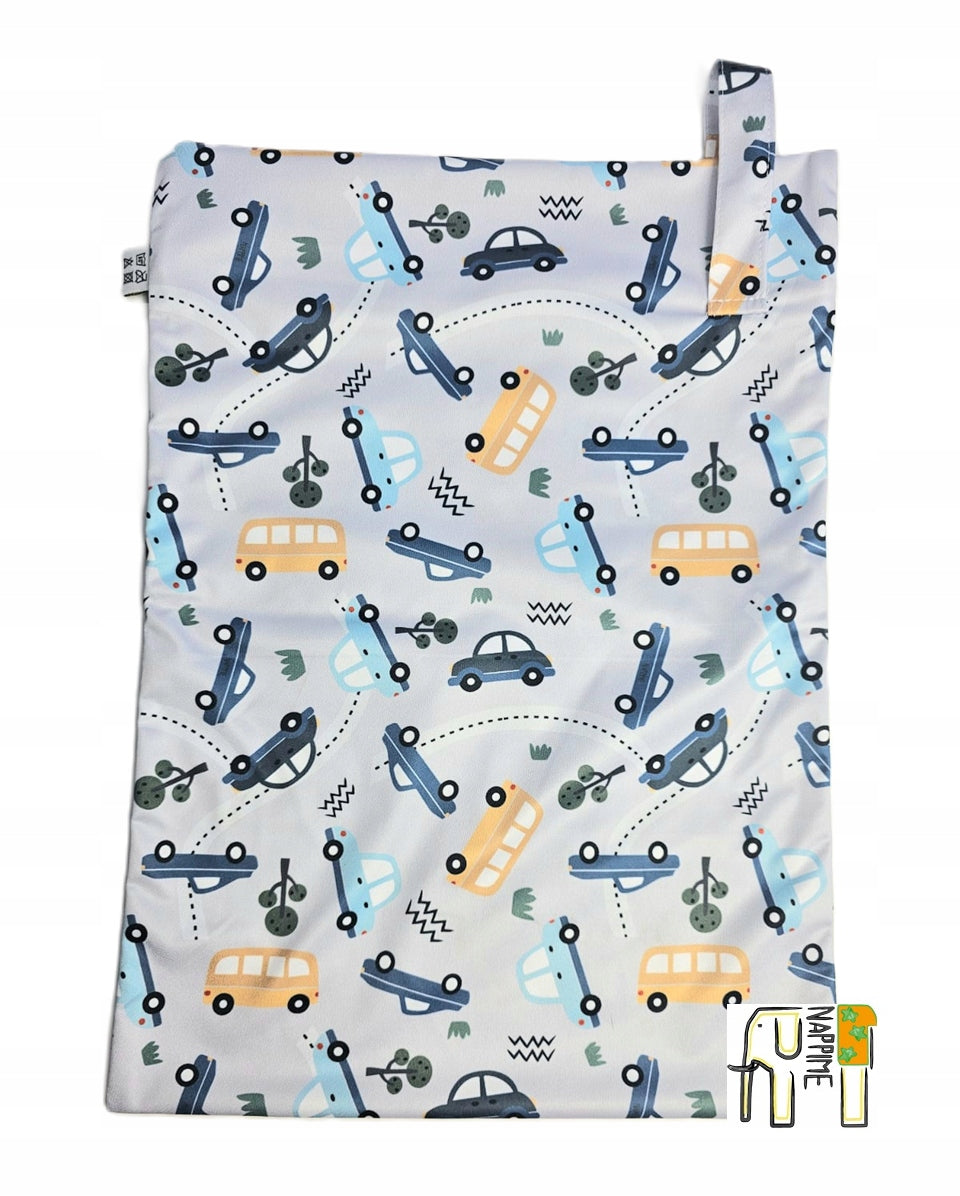 Diaper Bag PUL CARS Diaper Bags 30 x 45 cm NappiMe Brand NappiMe