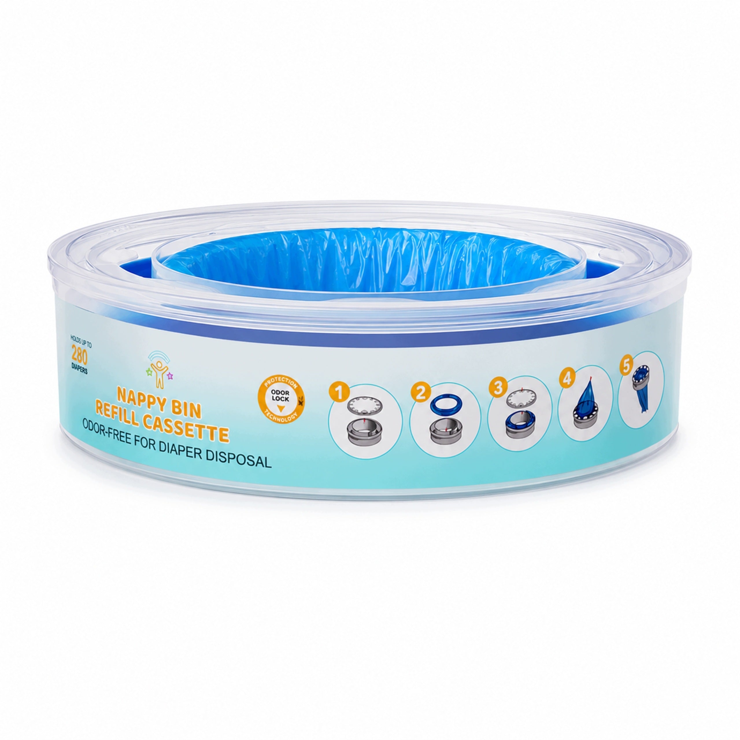 Diaper Basket Refill Replacement Bags For AngelCare 280 Pampers