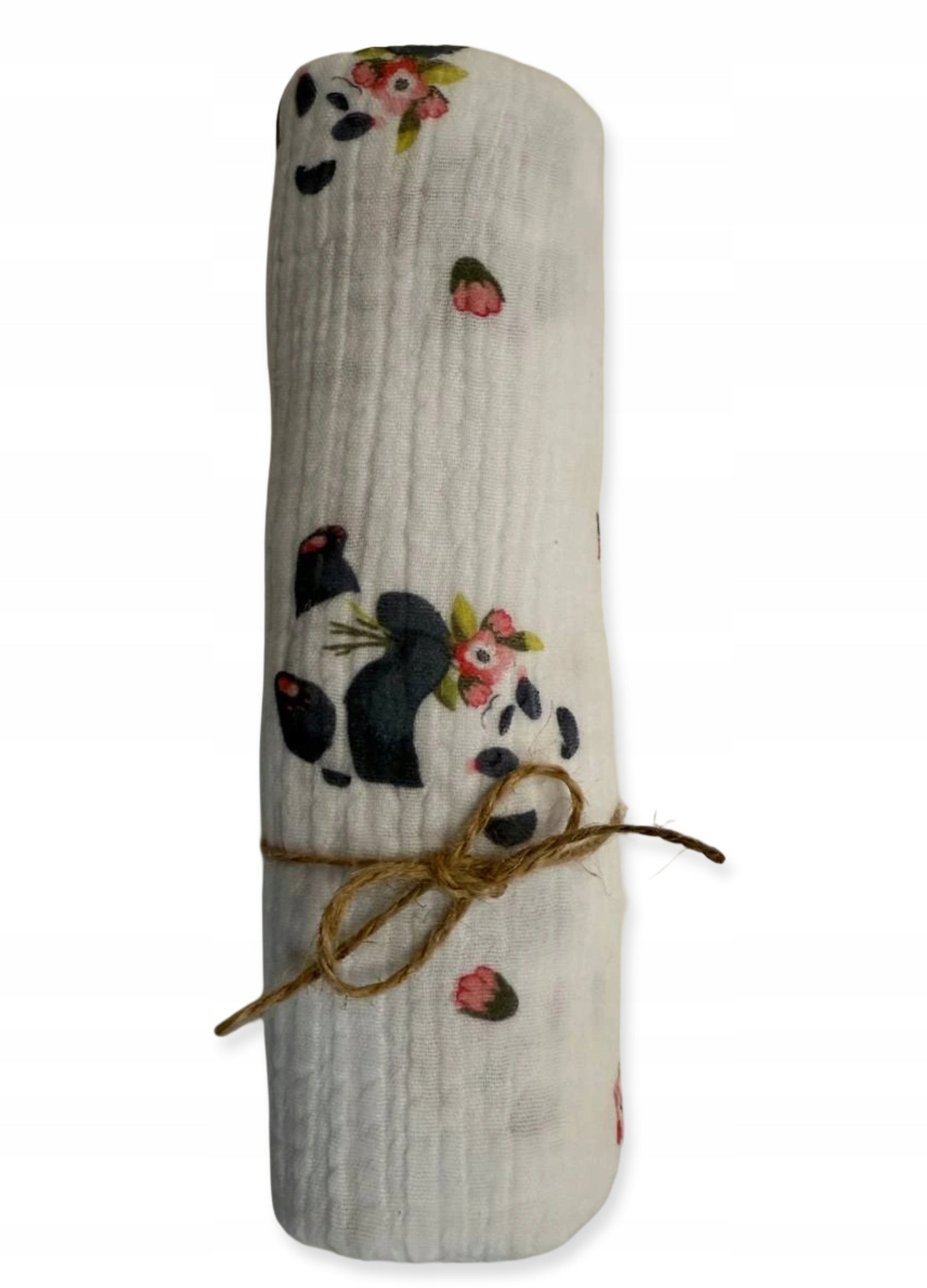 Diaper MUSLIN cotton 100% 80x60 diaper COTTON PANDA pattern Packaging status original