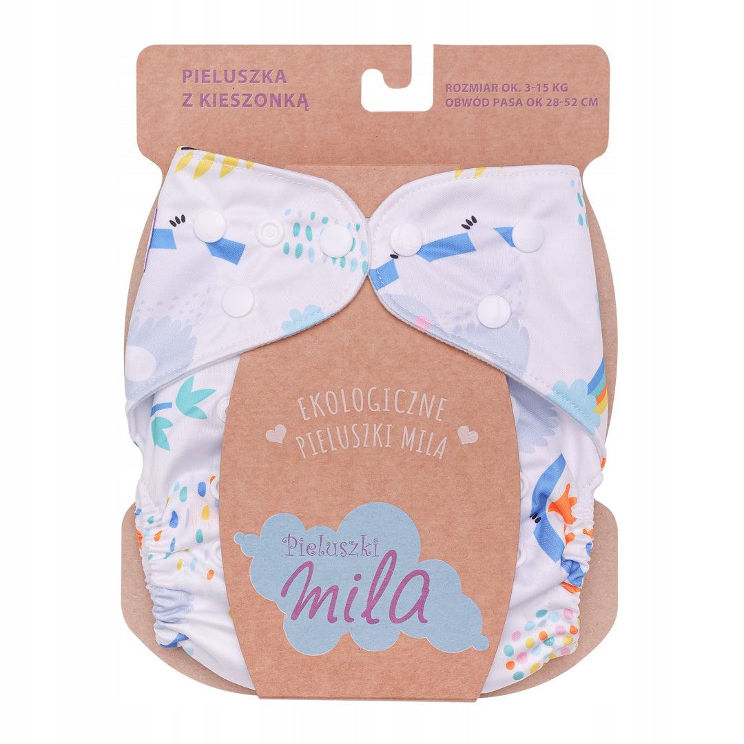 Diaper Reusable Diapers with POCKET + 2 PUL CARTRIDGES FREEBIE KOALA BEAR Manufacturer code Kieszonka KOALA + 2 wkłady
