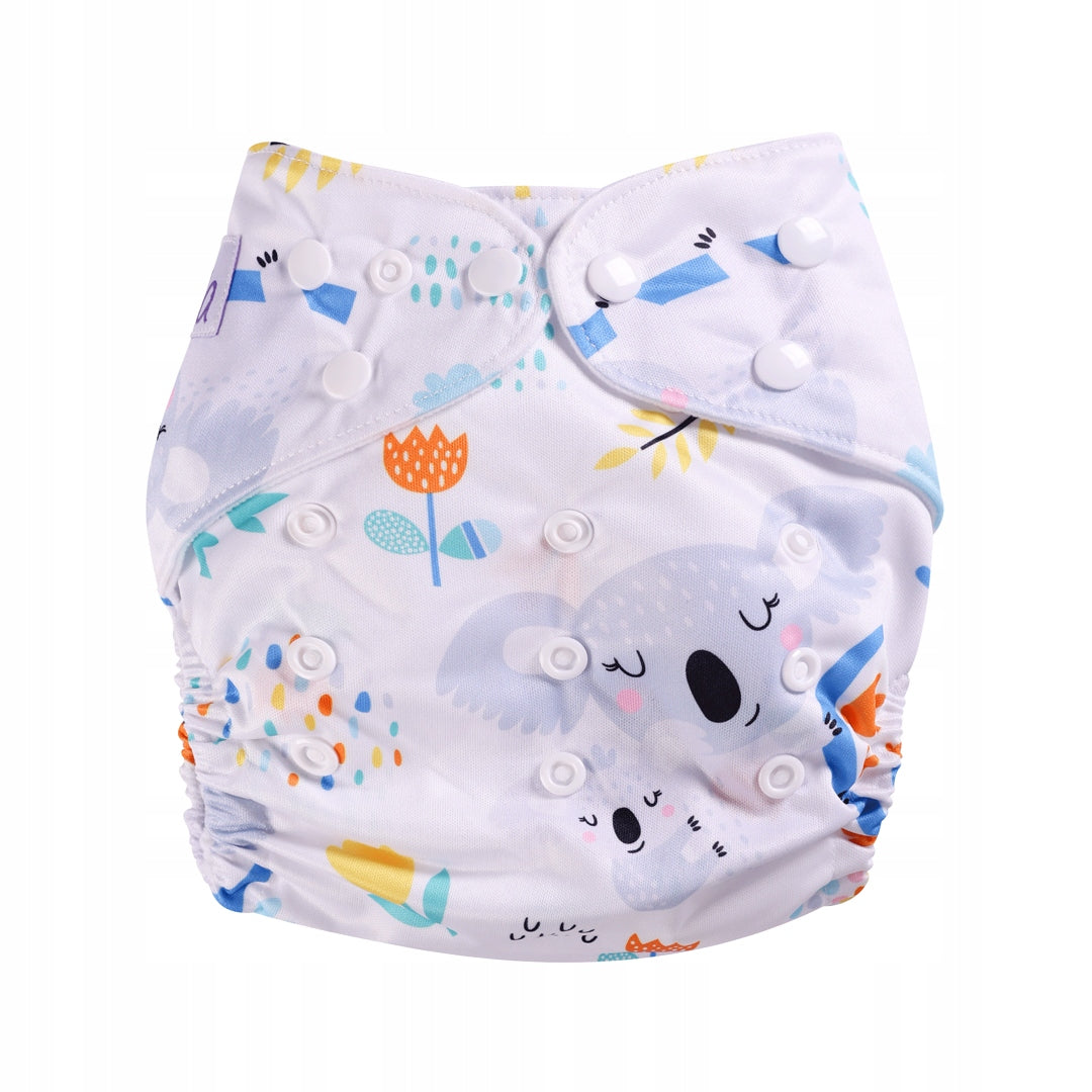 Diaper Reusable Diapers with POCKET + 2 PUL CARTRIDGES FREEBIE KOALA BEAR Packaging status original
