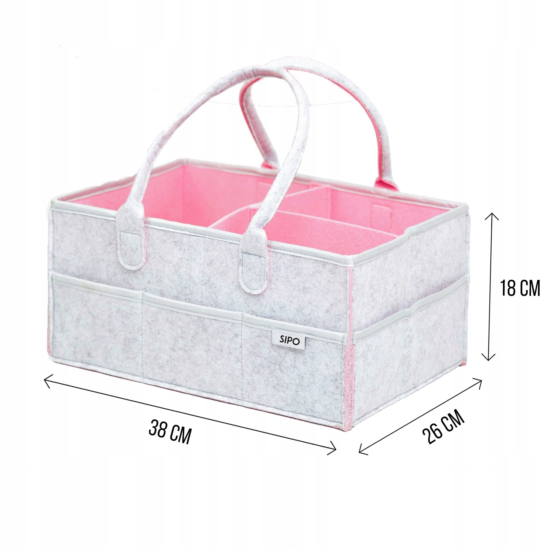 Diaper organizer SIPO OF002 Grey-pink Medical device no