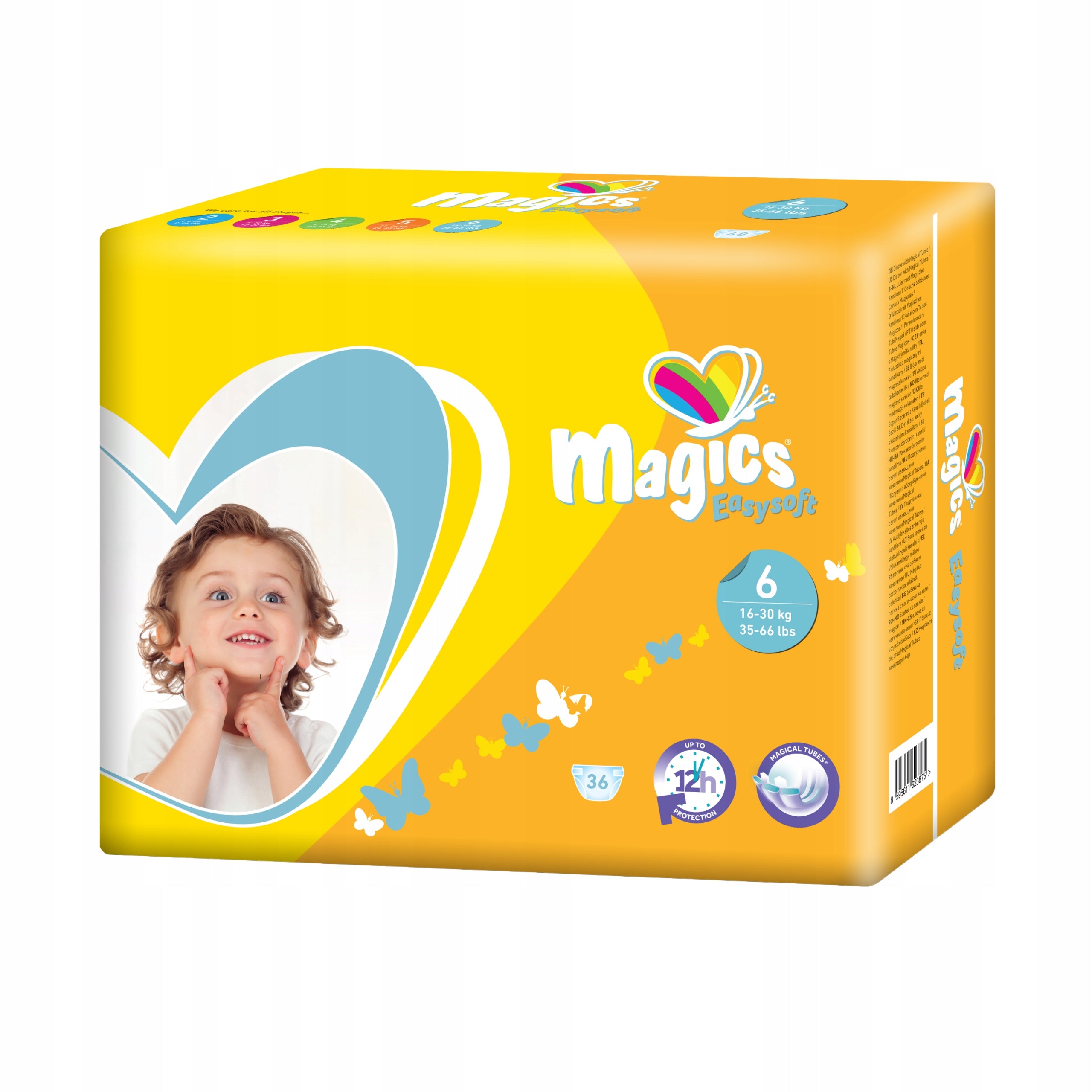 Diapers Absorbent Panties Magics EasySoft XL 6 16-30kg 36pcs For Children