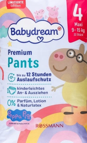 Diapers BabyDream Premium Pants 4 / 9-15 kg / 22pcs Manufacturer code 4305615062099