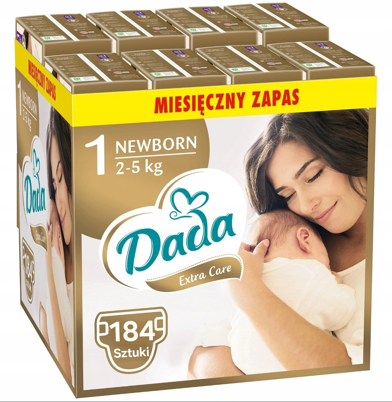 Diapers DADA EXTRA CARE 1 2-5 kg 184 pcs