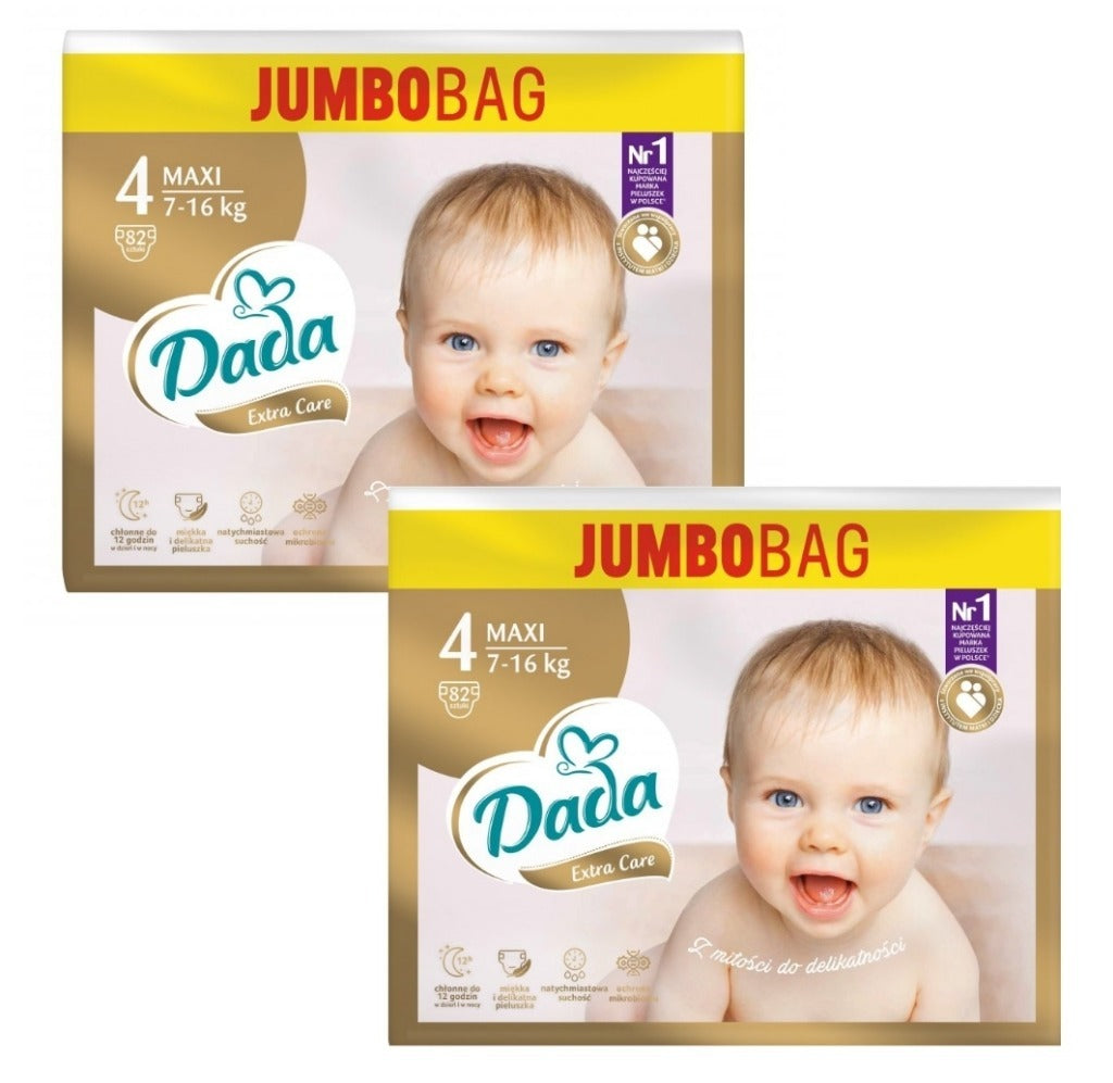 Diapers Dada Extra Care 4 7-16 kg 82 pcs JUMBO BAG