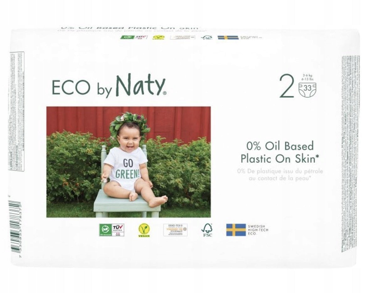 Diapers Eco by Naty 2 3-6kg 33 pieces