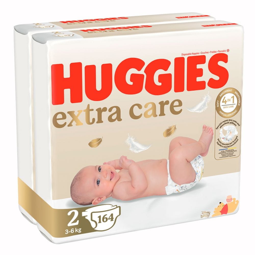 Diapers Huggies Additional care for a newborn Size 2 164 pcs. EAN (GTIN) 5029054234778
