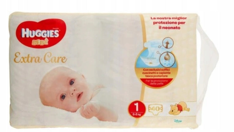 Diapers Huggies Extra Care Size 1 40 pcs.