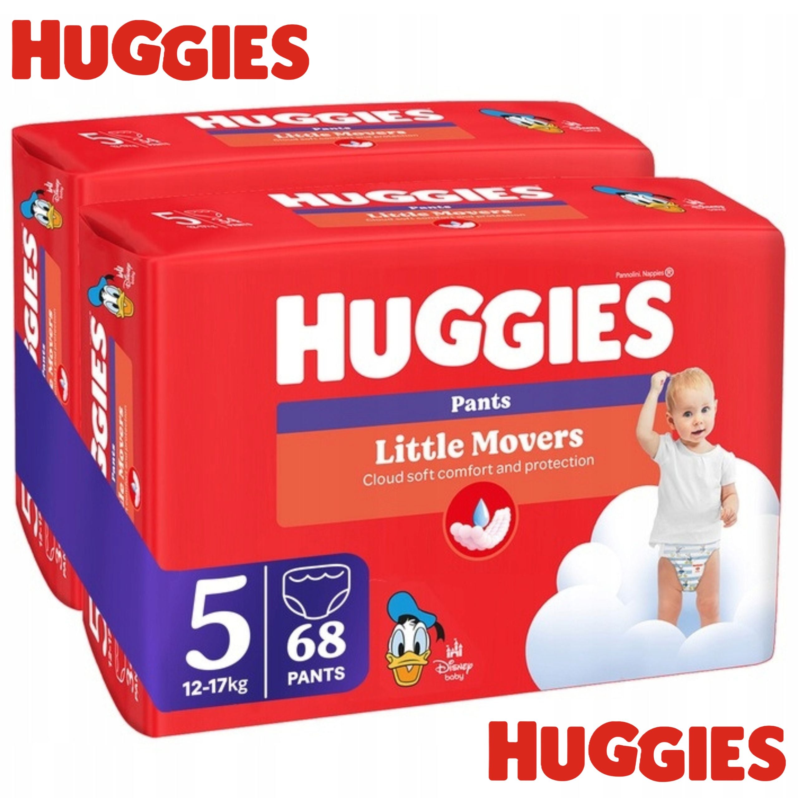 Diapers Huggies Little Movers Pants Size 5 (12-17kg) 68pcs