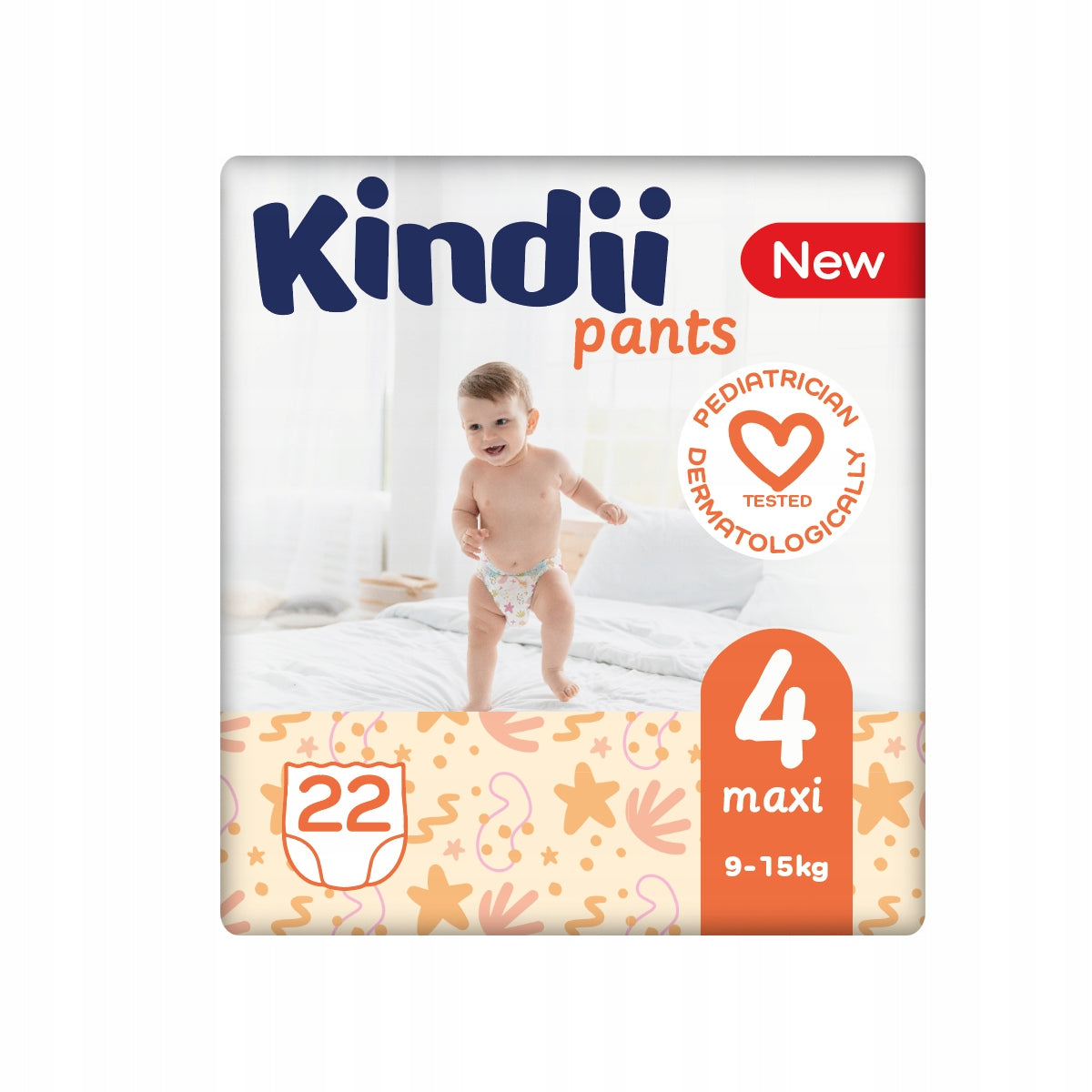 Diapers Kindii 4 Maxi (9-15kg) 22 pcs