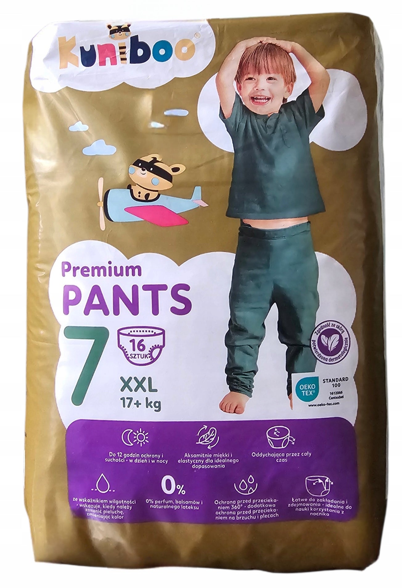 Diapers Kuniboo Premium Pants Size 7 / 17+ kg / 32 pcs. Packaging status original
