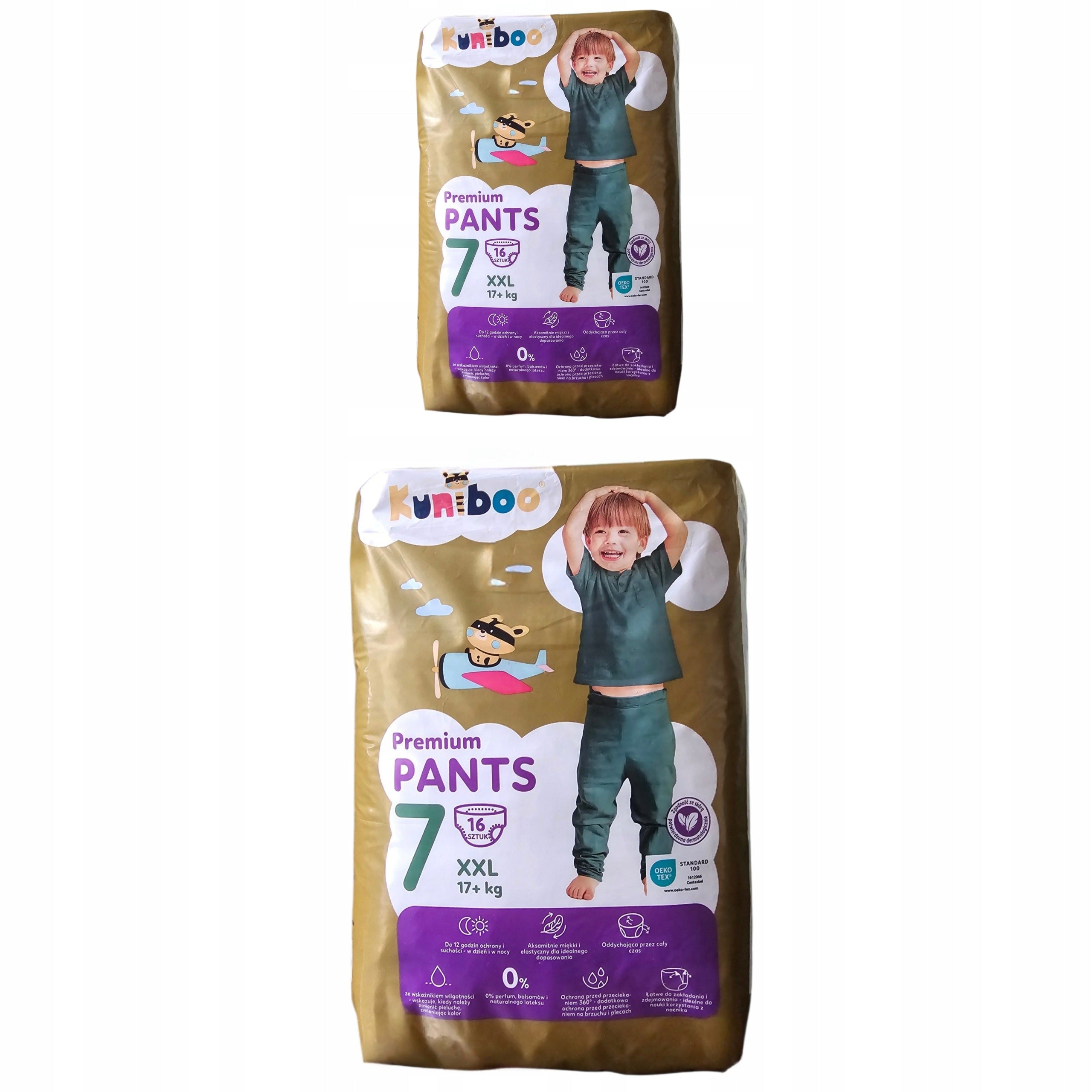 Diapers Kuniboo Premium Pants Size 7 / 17+ kg / 32 pcs.